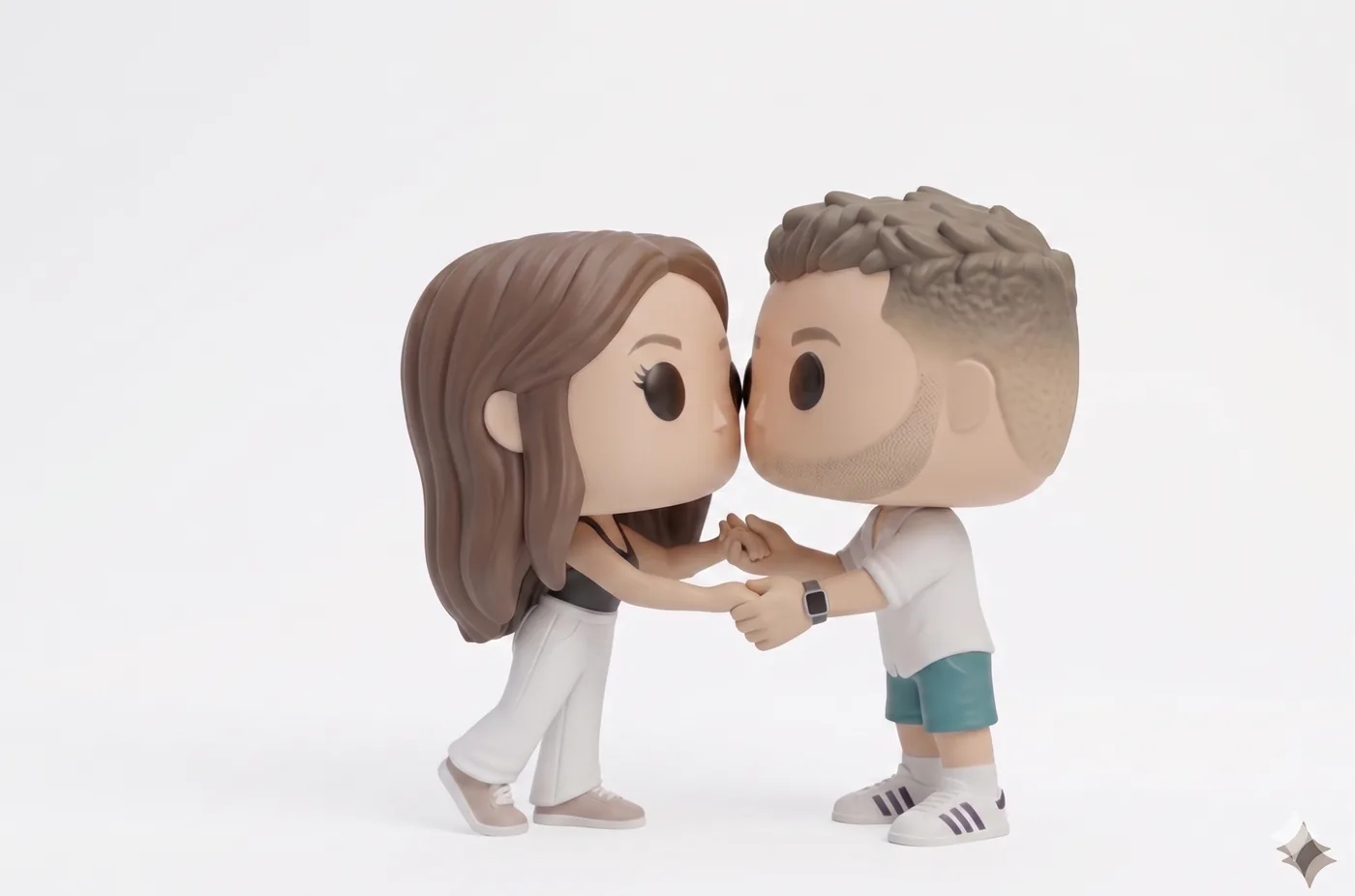 Otra vista de la pareja cabezón